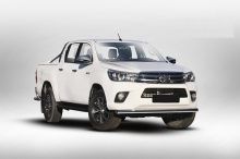 Защита переднего бампера труба d76 - Toyota Hilux 2015-2024 - Защита переднего бампера 