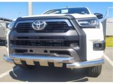Защита переднего бампера  Black Onyx 2020+ - Toyota Hilux 2015-2024 - Защита переднего бампера 