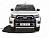 Защита переднего бампера d75х42 дуга - Toyota Hilux 2015-2024 - Защита переднего бампера 