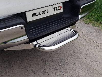 Задняя подножка (нерж. лист) 60,3 мм (под фаркоп)  - Toyota Hilux 2015-2024 - Фаркоп - 