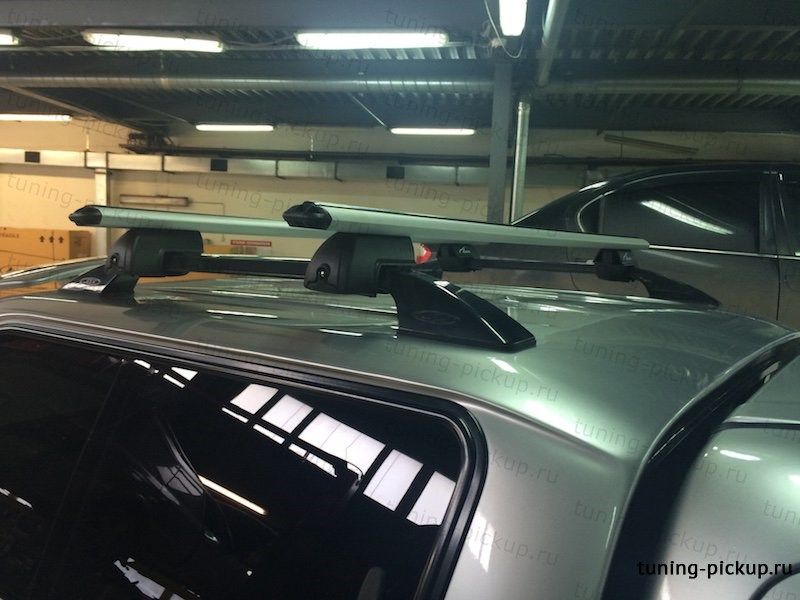 Toyota Hilux / Рейлинги / Рейлинги на кунг аэродинамические алюминиевые