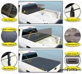 Крышка алюминиевая трехсекционная RuggedLiner - Mitsubishi L200 2006-2015 - Крышки кузова