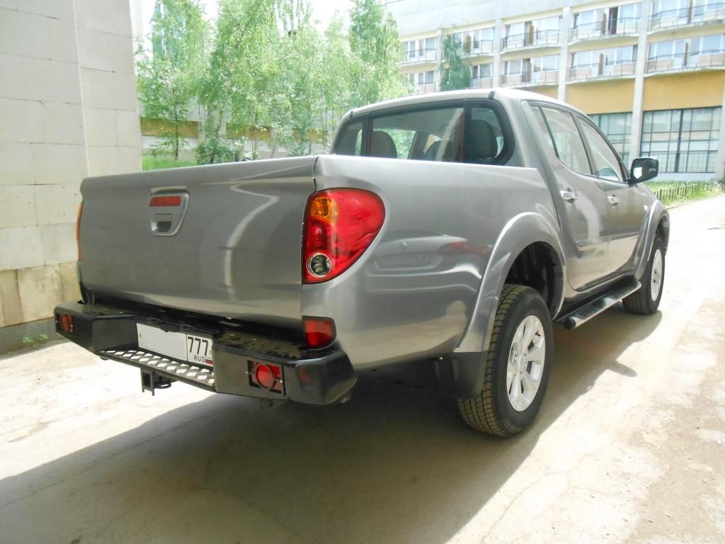 Бампер задний усиленный Triton - Mitsubishi L200 2006-2015 - Бампер задний усиленный