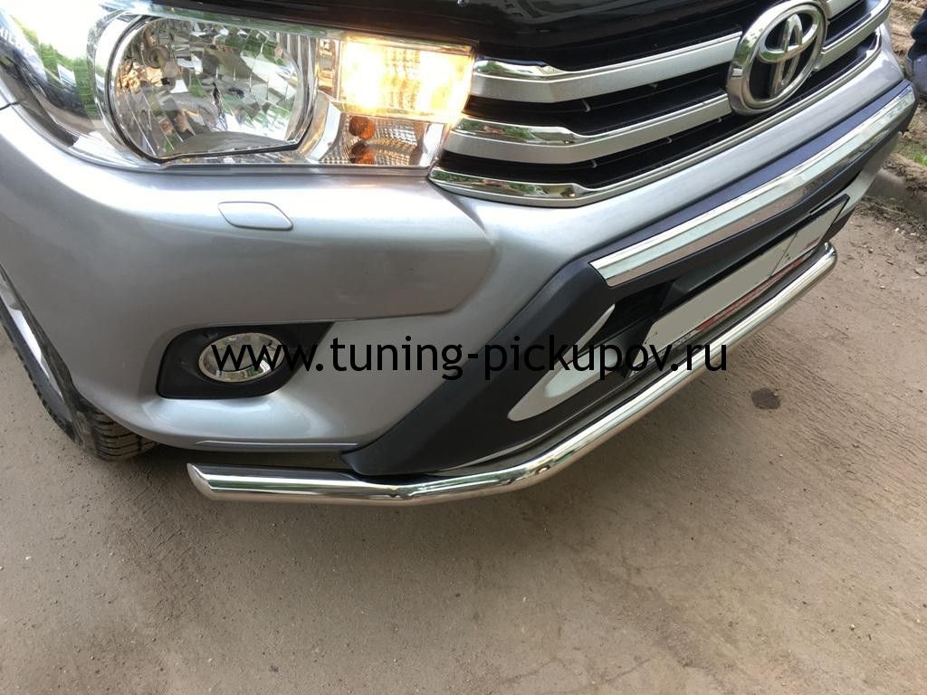 Toyota Hilux / Защита переднего бампера / Защита переднего бампера d57 волна
