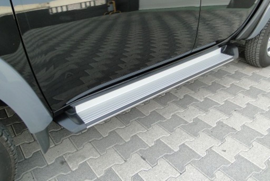 Пороги AB001 AVANGARDE SILVER Triton - Mitsubishi L200 2006-2015 - Пороги