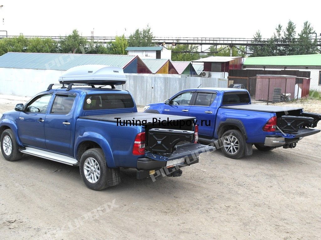 Поворотный бокс в кузов - Toyota Hilux 2011-2015 - Ящик в кузов - 