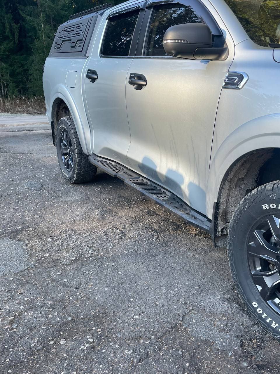 Great Wall / Poer / Пороги / Пороги усиленные (с разделителем), крашенная нержавейка