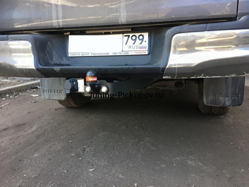 Фаркоп крюк тип F без электрики - Toyota Hilux 2015-2024 - Фаркоп - 