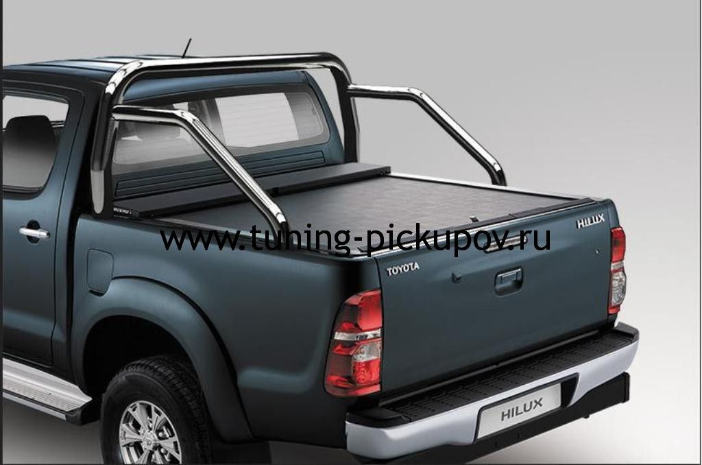 Защитные дуги оригинальные на крышу багажного отсека - Toyota Hilux 2011-2015 - Защитные дуги