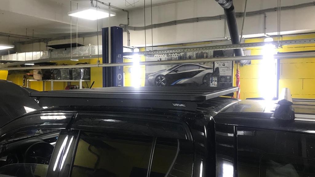 Toyota Hilux / Багажник экспедиционный / Багажник алюминиевый (платформа с креплением) 1235×1430