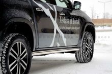 Трубы Ø70мм - Mercedes X-Class - Пороги
