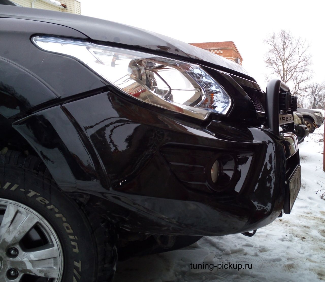 Mitsubishi / L200 2015-2024 / Бампер передний / Бампер передний усиленный с площадкой под лебедку (2015-2018)