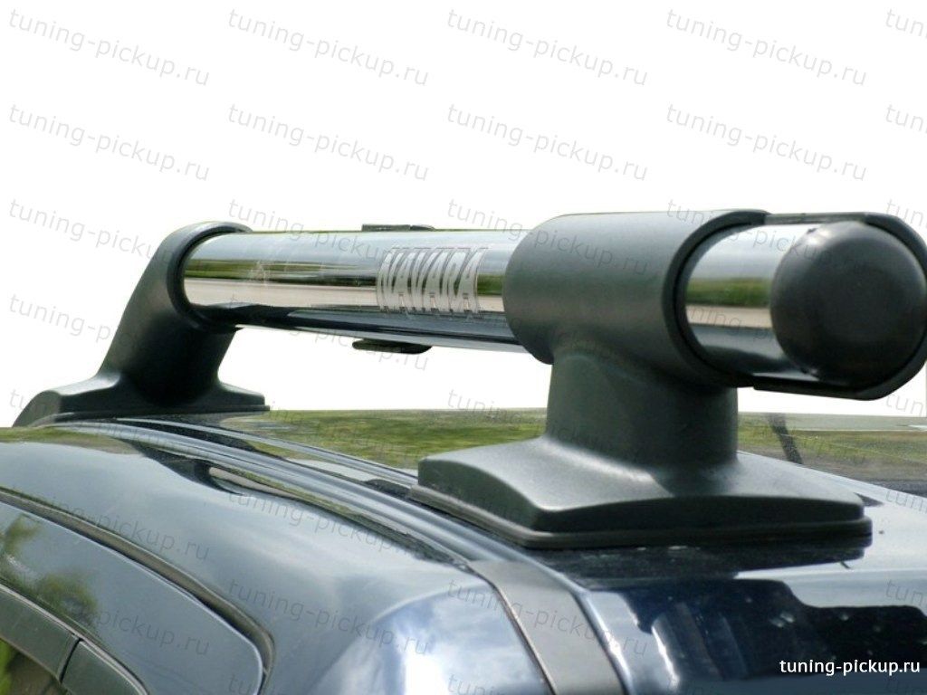 Maxport Black/Chrome рейлинги из алюминиевых труб - Mitsubishi L200 2006-2015 - Багажники на крышу - 