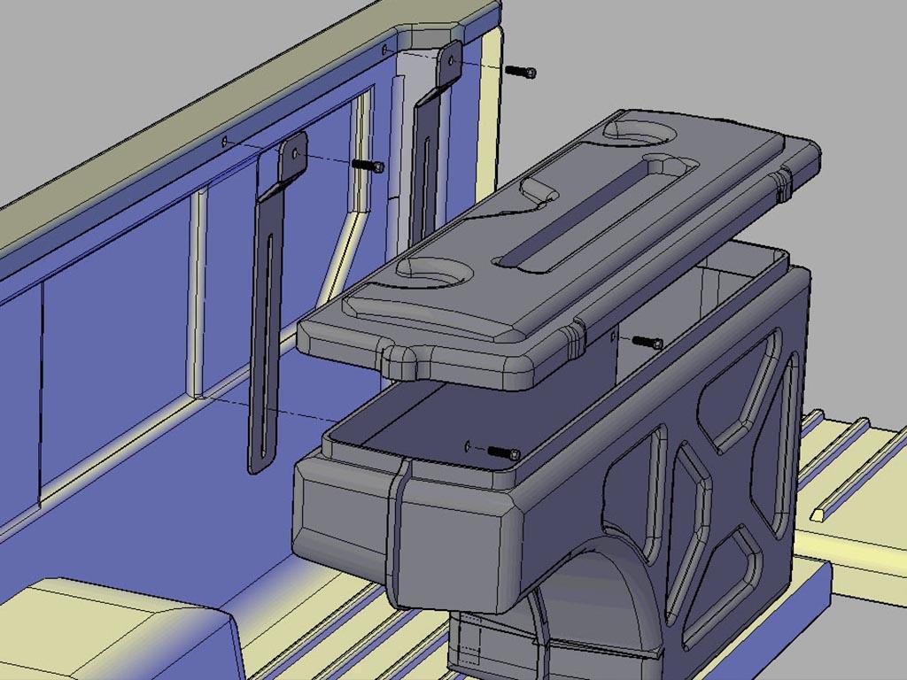 Great Wall / Poer / Ящик в кузов / Ящик не поворотный GWM POER