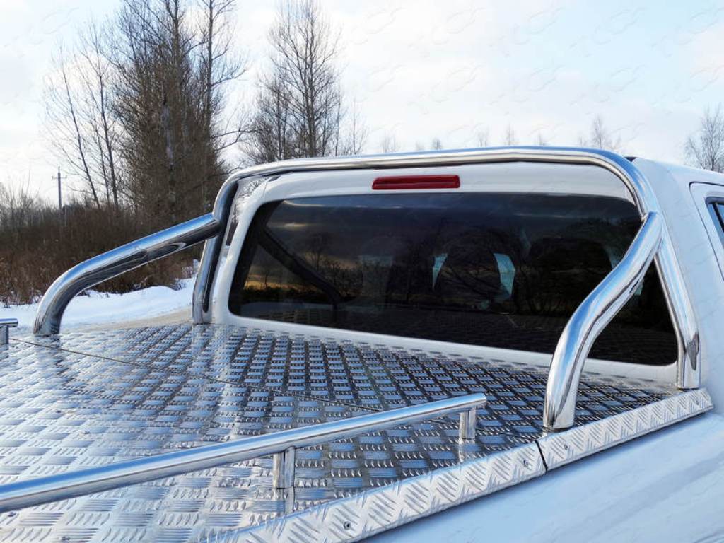 Защитные дуги кузова 75х42 мм. (на крышку фирмы TCC) - Volkswagen Amarok - Защитные дуги