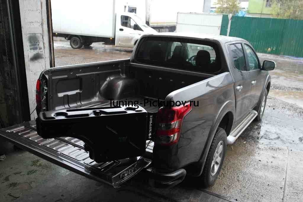 Поворотный бокс в кузов пикапа - Mitsubishi L200 2015-2024 - Ящик в кузов