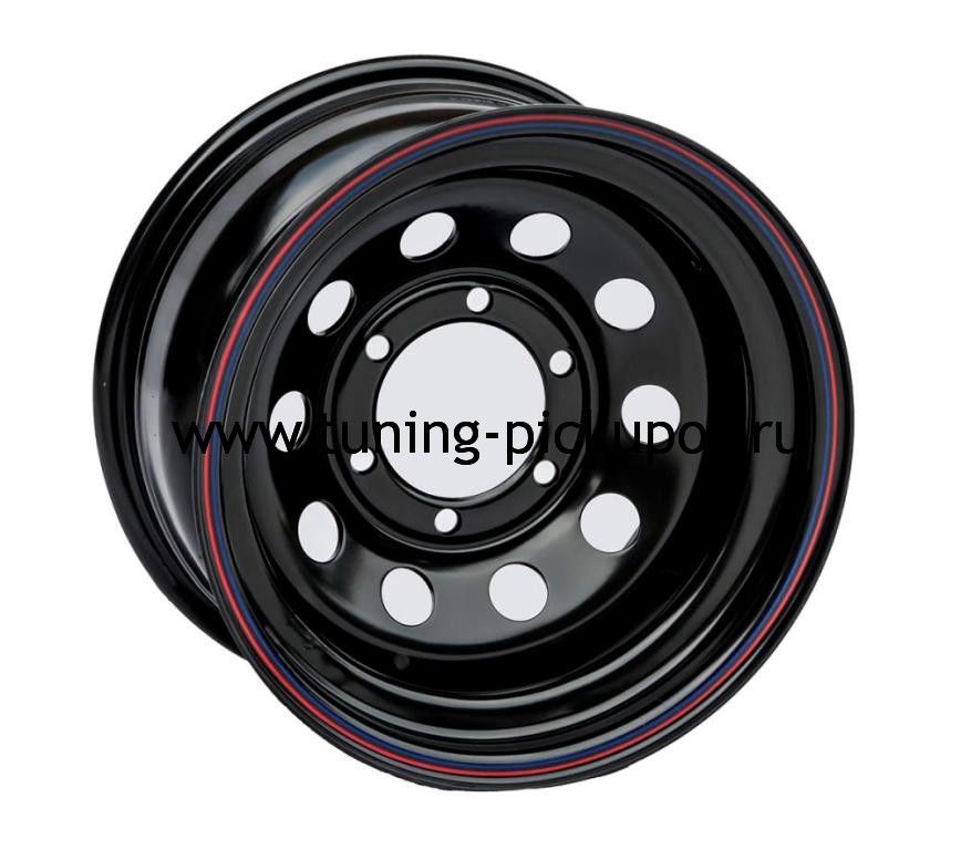 Диск стальной черный с колпаком ступичным 6×139,7 10xR16 d110  - Toyota Hilux 2011-2015 - Диски колесные