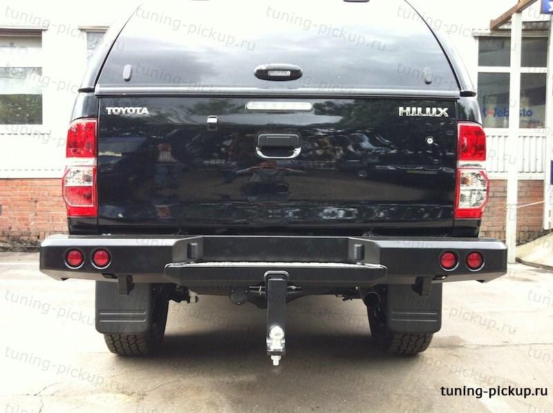 Бампер задний усиленный DDR - Toyota Hilux 2011-2015 - Бампер задний