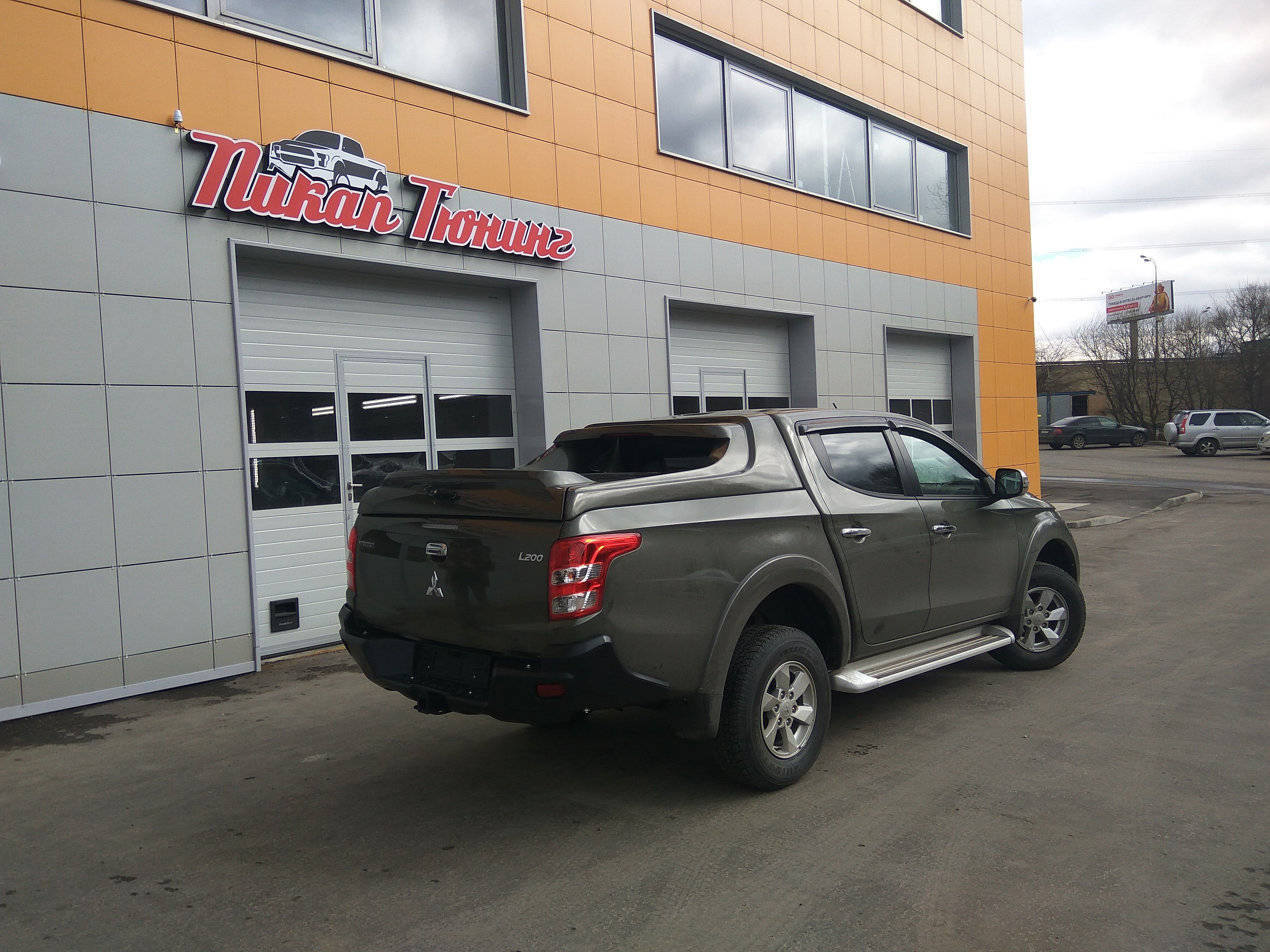 Mitsubishi / L200 2015-2024 / Бампер задний / Бампер задний усиленный (композитный) для а.м. до 2019г