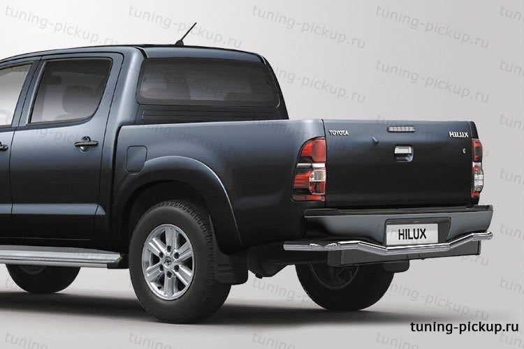 Защита задняя волна d 60 - Toyota Hilux 2011-2015 - Защита заднего бампера - 