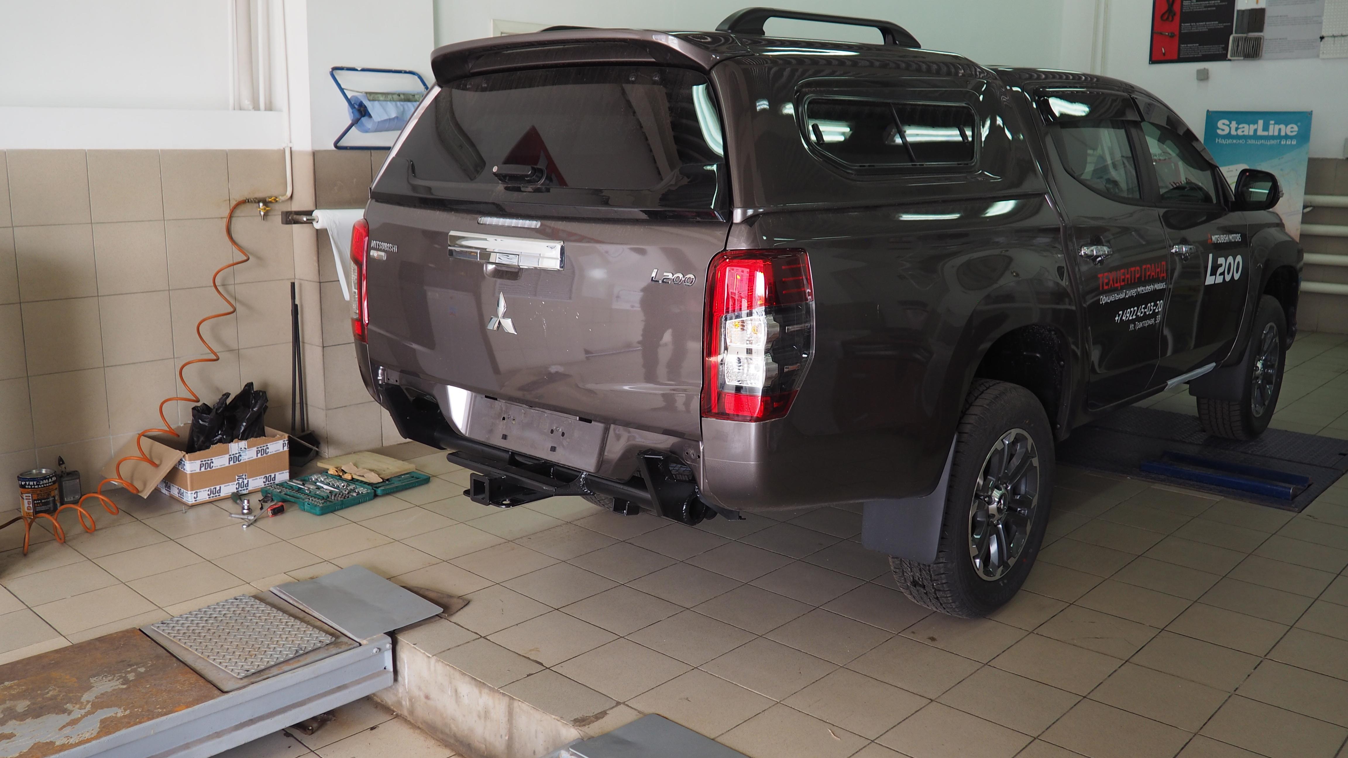 Mitsubishi / L200 2015-2024 / Бампер задний / Бампер задний усиленный (композитный) L200 после 2019