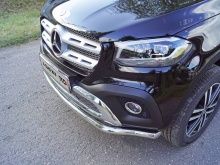 Защита передняя нижняя 76,1 мм.  - Mercedes X-Class - Защита переднего бампера