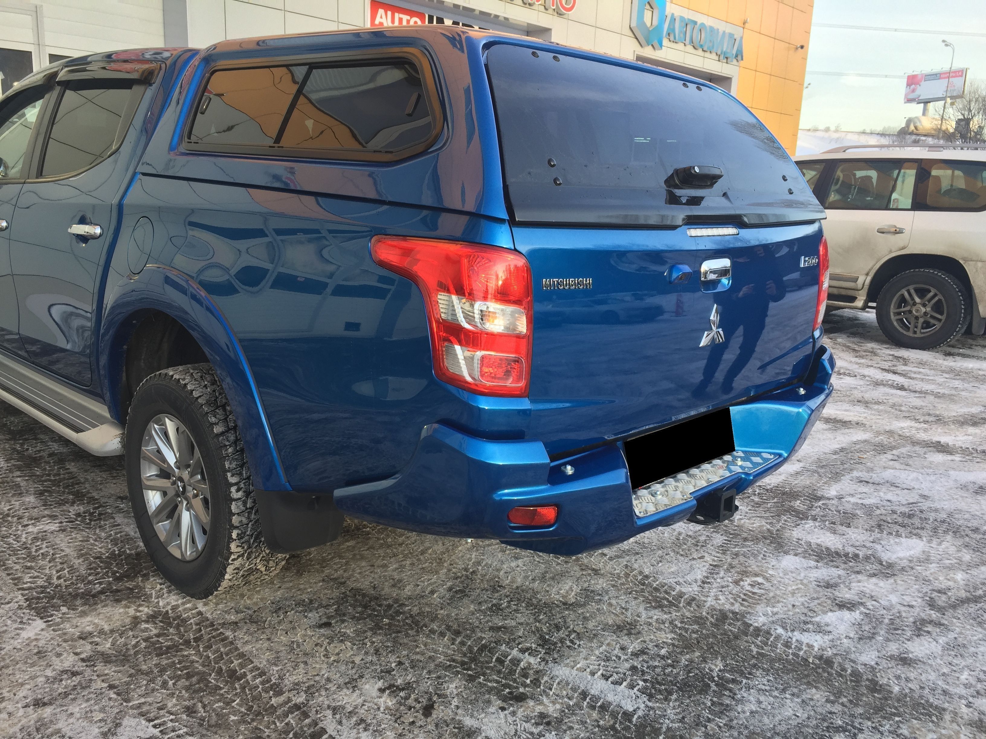 Mitsubishi / L200 2015-2024 / Бампер задний / Бампер задний усиленный (композитный) для а.м. до 2019г