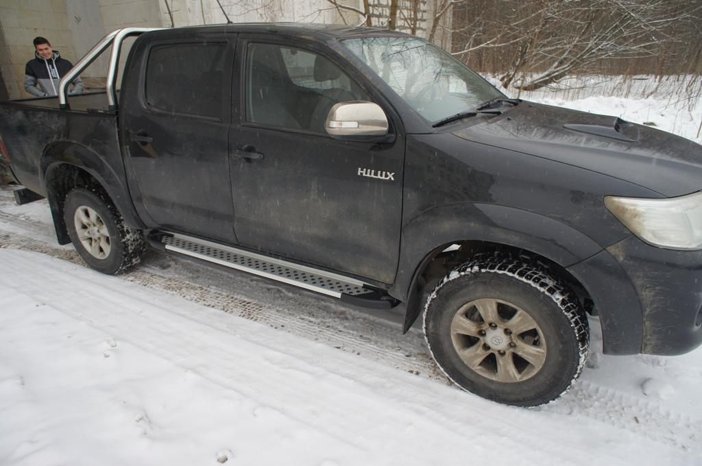Пороги AB004 ARTEMIS - Toyota Hilux 2011-2015 - Пороги