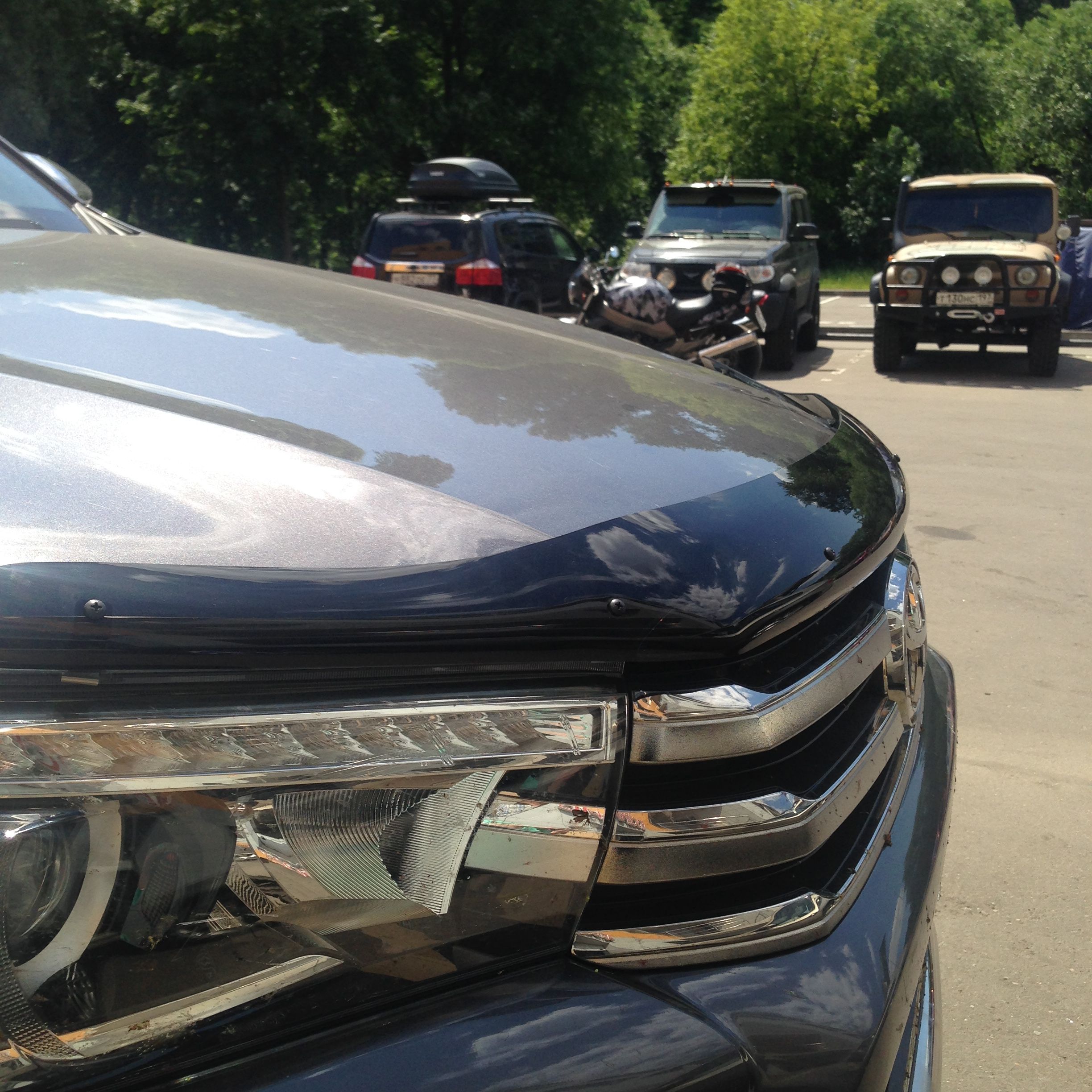 Toyota Hilux / Дефлекторы / Дефлектор капота