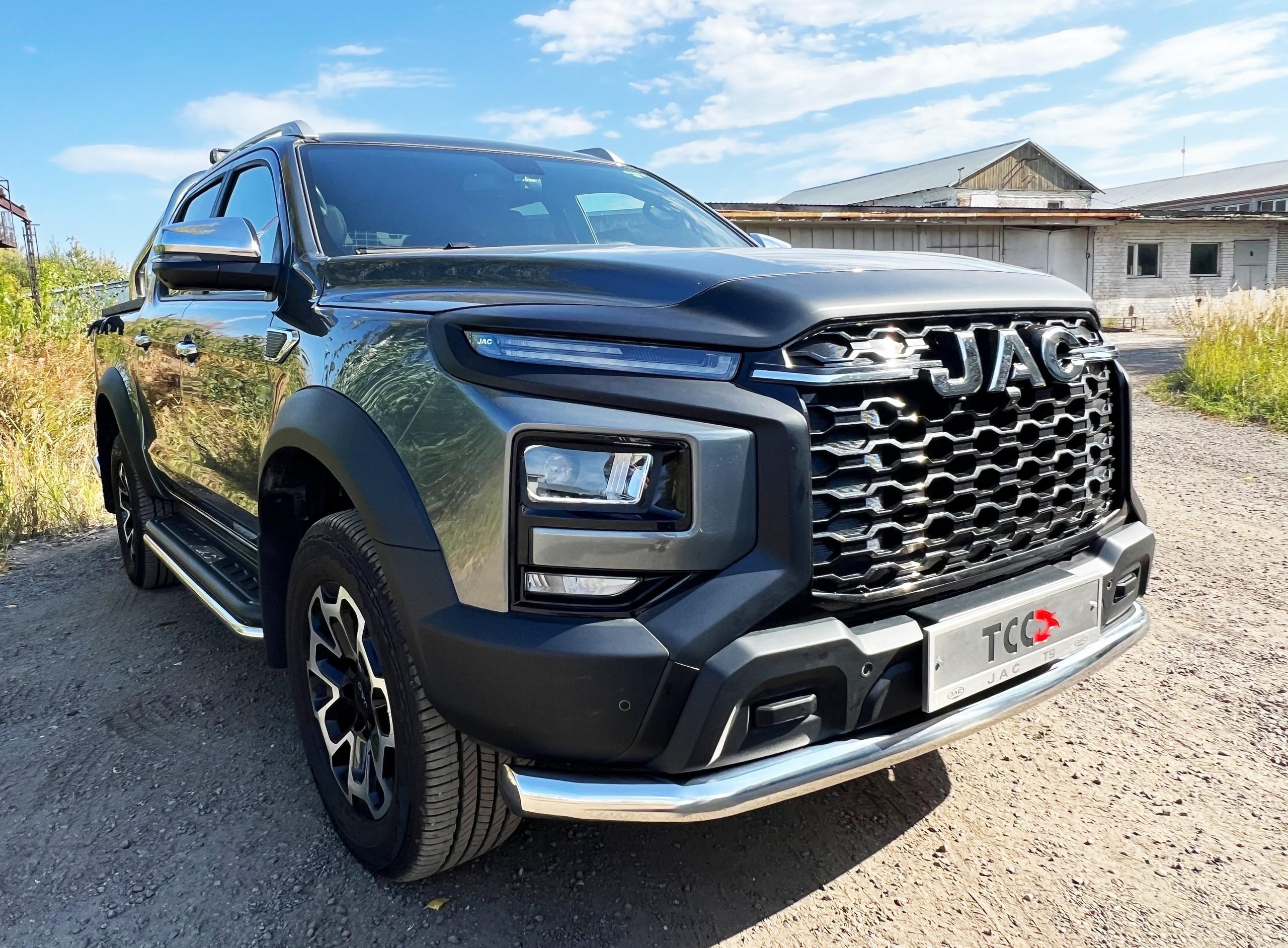 JAC / T9 / Защита переднего бампера / Защита передняя нижняя 76,1 мм JAC T9