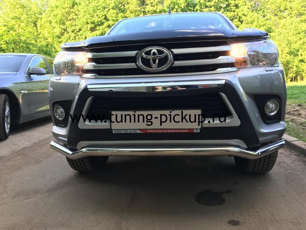 Toyota Hilux / Защита переднего бампера / Защита переднего бампера d57 волна