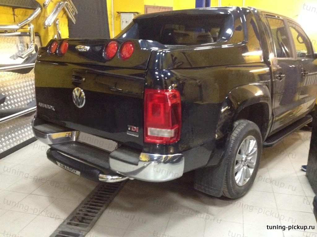 Задняя подножка AK025 TITANIC  - Volkswagen Amarok - Защита заднего бампера - 