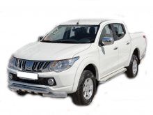  Защита переднего бампера d76 - Mitsubishi L200 2015-2024 - Защита переднего бампера