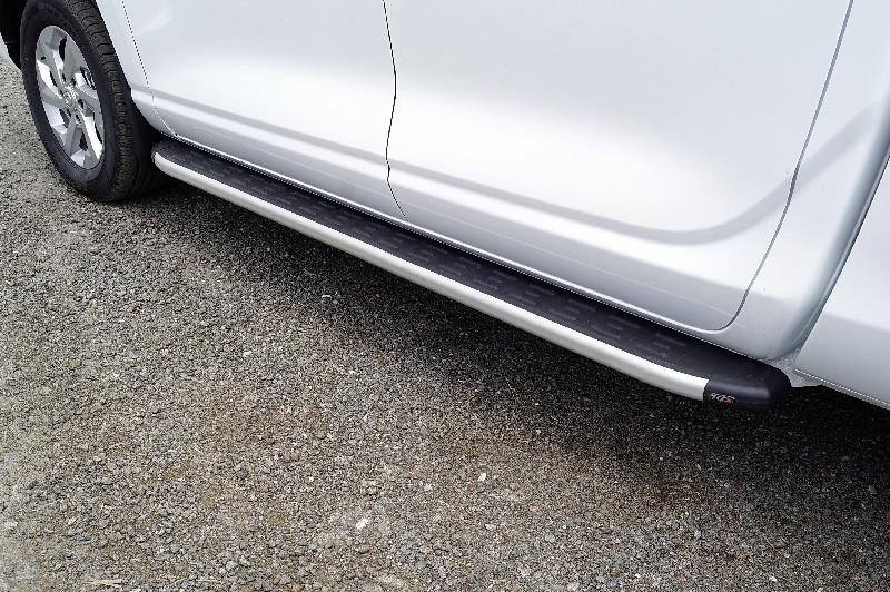 Changan Hunter / Пороги / Пороги алюминиевые с пластиковой накладкой 1920 мм для Changan Hunter Plus