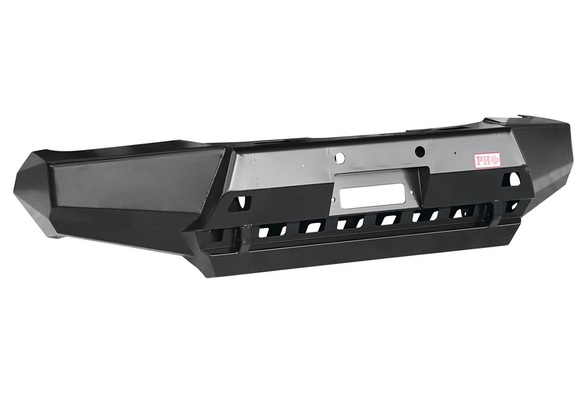 Toyota Hilux / Бампер передний / Бампер передний усиленный без доп. фар и кенгурина, с защитой бочка Hilux 2015-2020