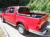 Пороги нержавеющая труба с листом С2 d60 мм.  - Toyota Hilux 2011-2015 - Пороги