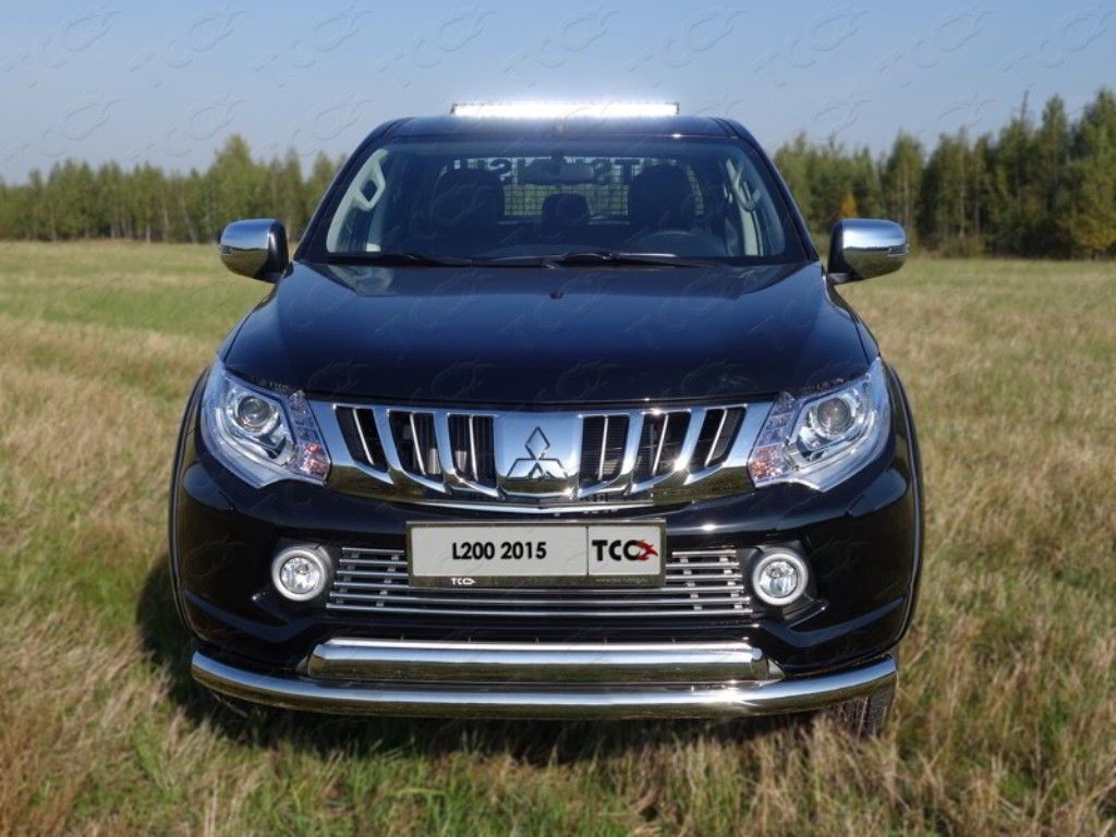 Решетка радиатора 16 мм. - Mitsubishi L200 2015-2024 - Решетка радиатора