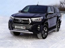 Защита переднего бампера d76мм. - Toyota Hilux 2015-2024 - Защита переднего бампера 