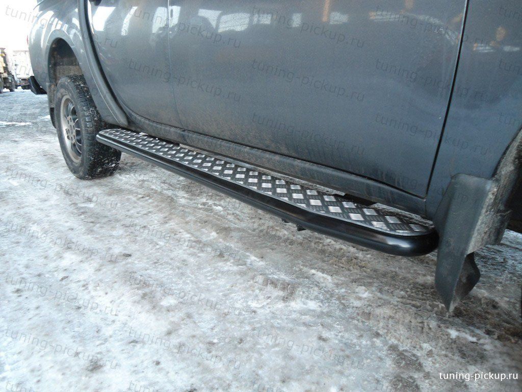 Пороги усиленные для пикапа  - Mitsubishi L200 2015-2024 - Пороги