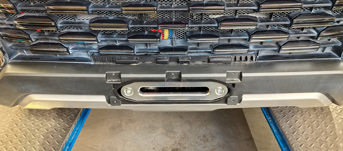 Changan Hunter / Площадка под лебедку / Площадка РИФ под лебёдку в штатный бампер Changan Hunter Plus