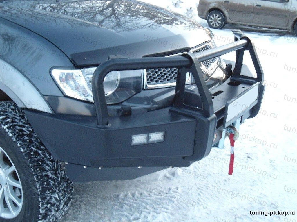 Передний бампер усиленный PIAK - Mitsubishi L200 2006-2015 - Бампер передний - 