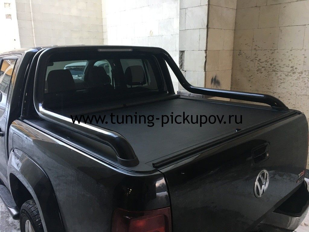 Защитная оригинальная дуга в кузов 76 мм сталь - Volkswagen Amarok - Защитные дуги