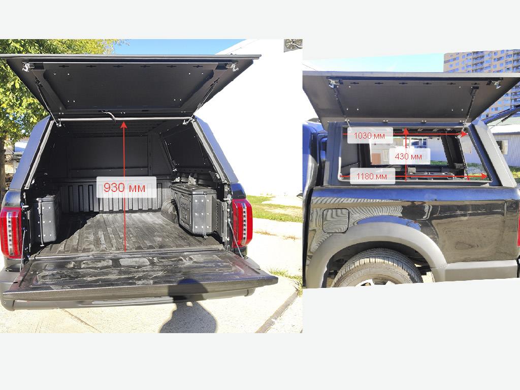 JAC / T9 / Кунги / Кунг алюминиевый (3 двери) JAC T9 ТСС Россия