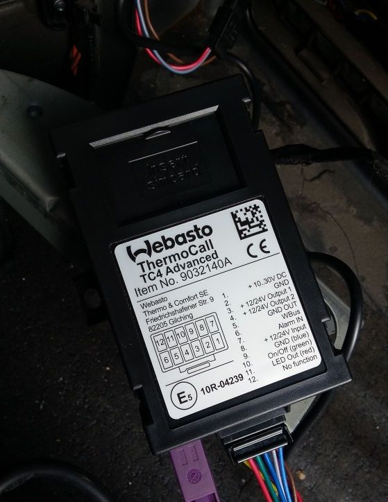 Mitsubishi / L200 2015-2024 / Предпусковой подогреватель / GSM модуль ДУ ThermoCall 4 Advanced.