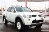 Maxport White/Chrome рейлинги из алюминиевых труб - Mitsubishi L200 2006-2015 - Багажники на крышу