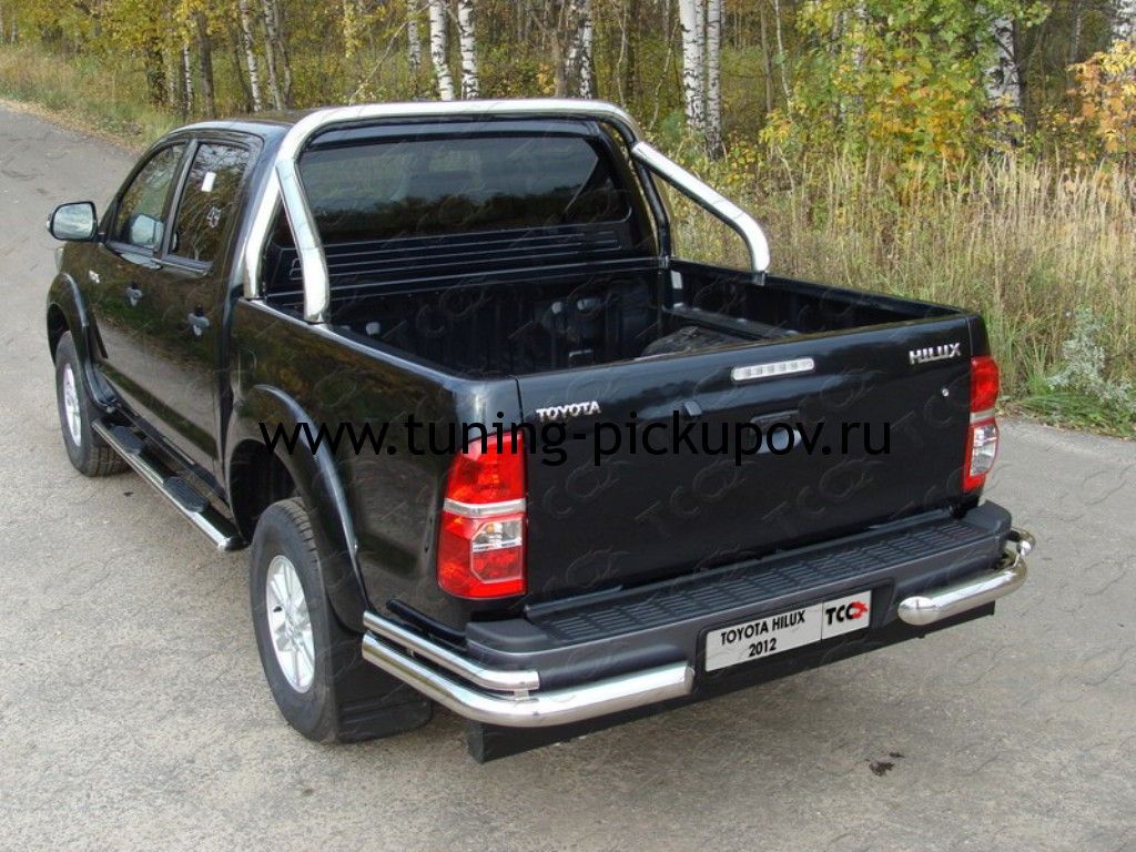 Защитная дуга в кузов 76,1 мм. - Toyota Hilux 2011-2015 - Защитные дуги