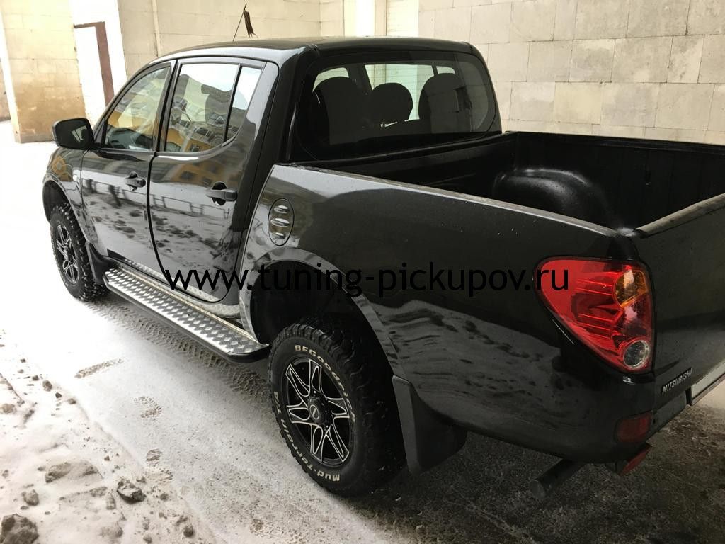 Пороги усиленные DDR Triton - Mitsubishi L200 2006-2015 - Пороги
