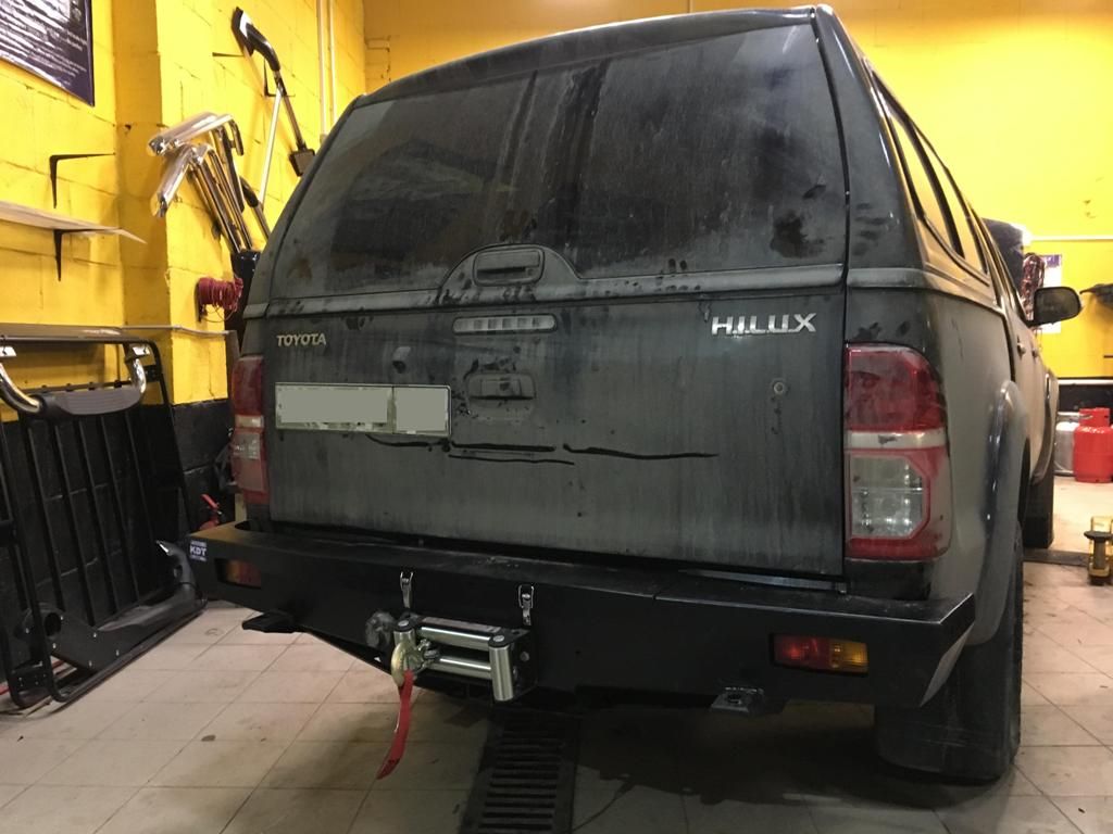 Бампер задний усиленный  KDT - Toyota Hilux 2011-2015 - Бампер задний