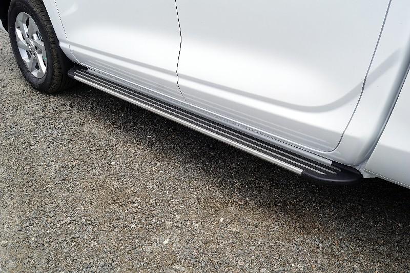 Changan Hunter / Пороги / Пороги алюминиевые Slim Line Silver 1920 мм для Changan Hunter Plus