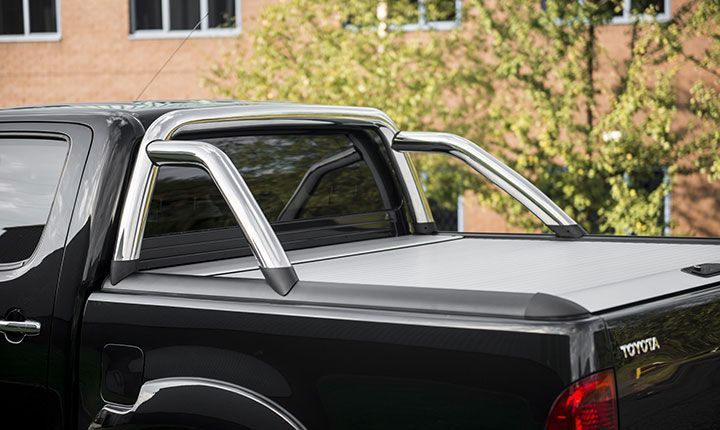 Крышка Top Roll Bar (silver / black) с дугами (silver / black) Toyota Hilux 2015-2024